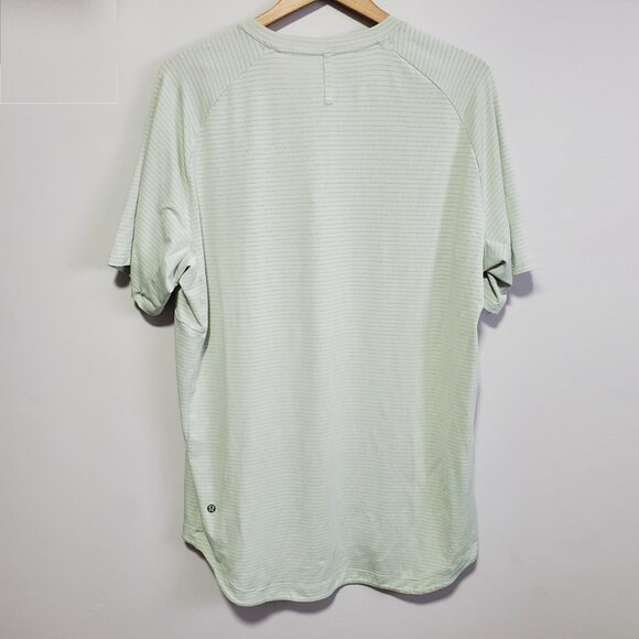 LULULEMON Drysense Training Short Sleeve Shirt Heathered Creamy Mint Men's XL - Picture 6 of 10